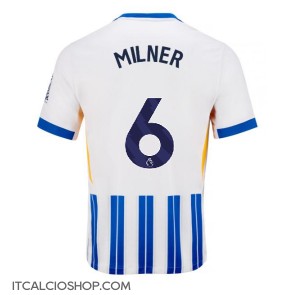 Brighton James Milner #6 Prima Maglia 2024-25 Manica Corta